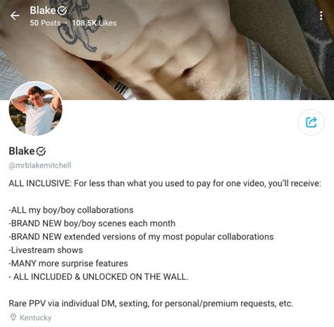 blake mitchell onlyfans|Blake Mitchell